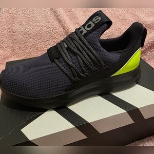 Adidas Lite Racer Adapt 7.0 Black and Neon Green Sneakers